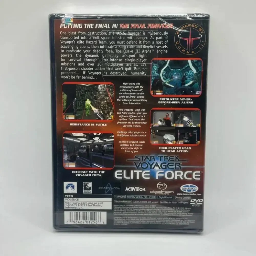Star Trek: Voyager Elite Force Majesco Sony Playstation 2 PS2 Brand NEW SEALED